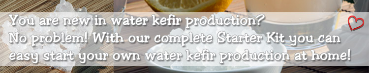 Just click here to buy our tasty and fresh Water Kefir and make it at home easy and quick