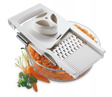 Do you want to chop vegetables easily and conveniently at home and, for example, prepare your white cabbage for the sauerkraut fermentation? Then get this great all-purpose grater from Leifheit. Order the Leifheit vegetable slicer online now