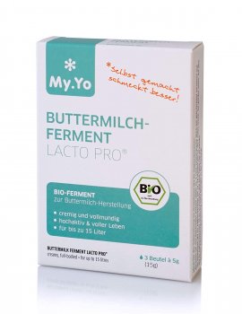 My.Yo Bio Buttermilchferment | 3x 5g - Ferment für bis zu 15 Liter Buttermilch