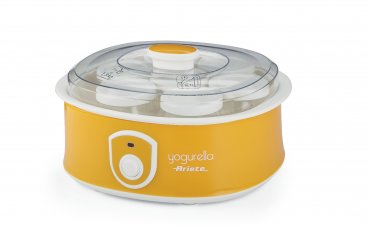 Yogurella yoghurt maker 617 by Ariete | 7 portion containers each 185ml | White / yellow