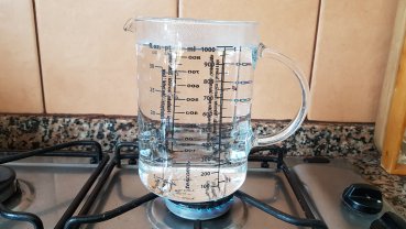 Glas-Messbecher | hitzebeständiges Borosilikatglas | 1 Liter