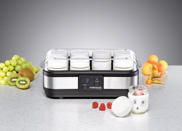 Do you want to make probiotic yogurt / natural yogurt yourself at home? Order the yogurt maker from Rommelsbacher JG 40 online here. With this yogurt maker you can make homemade yogurt even easier and more convenient.
