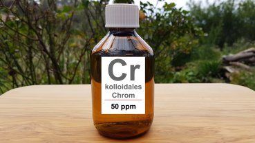 You would like to buy colloidal chrome with a concentration of 50 ppm. Here you can buy finished, high quality colloidal chrome cheaply or order it online.