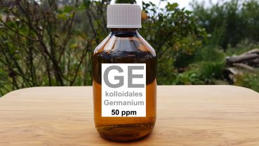 You would like to buy colloidal germanium with a concentration of 50 ppm. Here you can buy finished, high quality colloidal germanium cheaply or order it online.