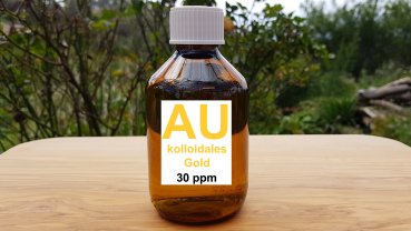 500ml colloidal gold 30ppm | highly concentrated & highly pure | in amber glass bottle