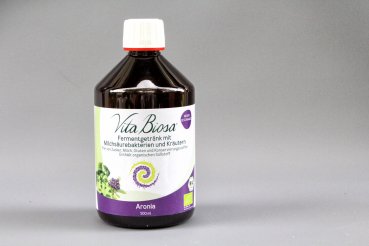 Vita Biosa Aronia 500ml in Organic Quality - Fermented Drink with lactic acid bacteria and herbs