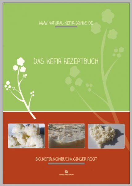 Would you like to make delicious kefir recipes at home? Here you can the Natural-Kefir-Drinks.de milk kefir recipes e-book with the best 5 recipes