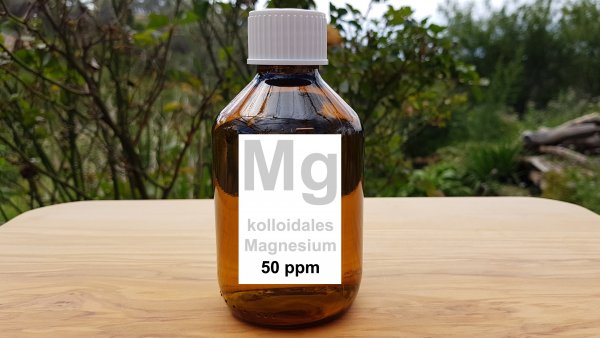 You would like to buy colloidal magnesium with a concentration of 50 ppm. Here you can buy finished, high quality colloidal magnesium cheaply or order it online.