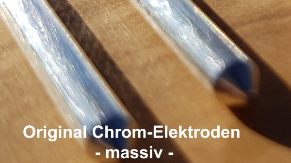 You would like to make colloidal chromium yourself at home. Here you can order chromium electrodes or chrome rods for your Colloidmaster or buy them online