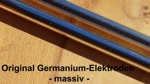 You would like to make colloidal germanium yourself at home. Here you can order germanium electrodes or germanium rods for your Colloidmaster or buy them online